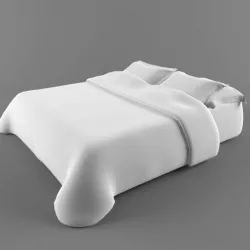 3D Bed Free Obj Model Free 3D model