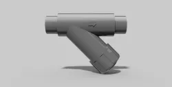 50mm - PVC Y-Type filter SC spigots - Autodesk Inventor Free 3D model