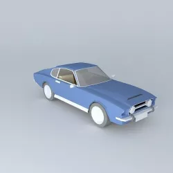 70s Aston Martin Free 3D model