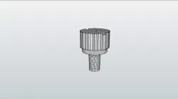 A computer case screw Free 3D model