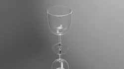 A wine glass Free 3D model