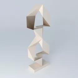 Abstract Geometric sculpture Free 3D model