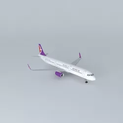 Air Macau Air Macau Airbus A321 211 B MCA  Revised Livery 2015 Free 3D model