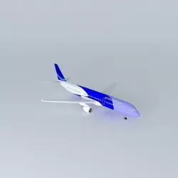 AirAtlanticOcean Airbus A321 with interior Free 3D model