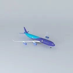 AirAtlanticOcean Airbus A340 interior Free 3D model