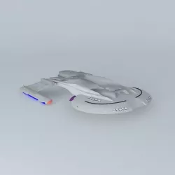 Akira Class Star Trek Ship Free 3D model