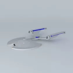 Akyazi Star Trek Ship Free 3D model