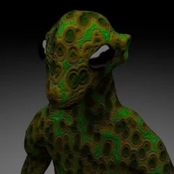 alien character Free 3D model