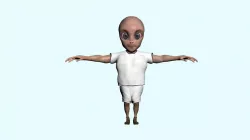 Alien Kid Free 3D model