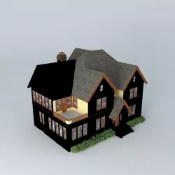An old Tudor House Free 3D model