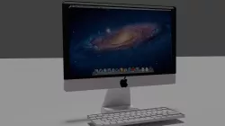 Apple Imac Desktop FREE Free low-poly  3D model
