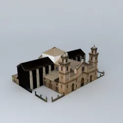 Archpriest Parish of the Immaculate Conception Free 3D model