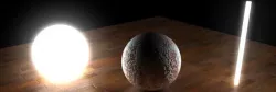 Area light sample scene Free 3D model