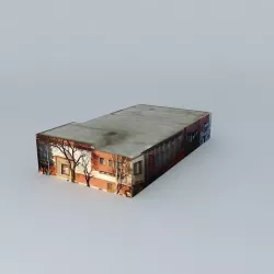 Bank building Free 3D model