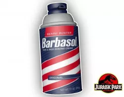 Barbasol Can from Jurassic Park Free 3D model