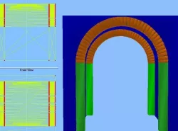 Barrel vault 10x10x10 feet Free 3D model