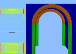 Barrel vault 10x20x10 feet Free 3D model