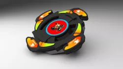 Beyblade Free low-poly  3D model