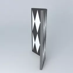 Black and white divider Free 3D model