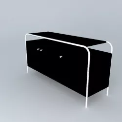 Black buffet  Free 3D model
