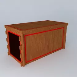 Blanket Chest Free 3D model