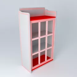Bookcase Free 3D model