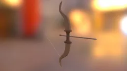 Bow and Arrow - Low poly fantasy Free low-poly  3D model