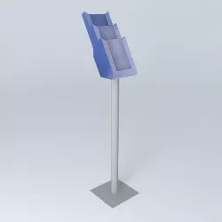 brochure stand Free 3D model