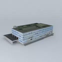 Business,center in Kaunas Free 3D model
