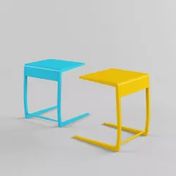 C Coffe Table Free low-poly  3D model