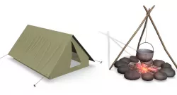 Campfire Free low-poly  3D model