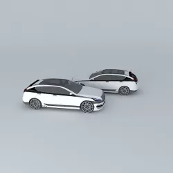Car Panthere NEG 0.12 Free 3D model