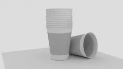 Cardboard cup Free 3D model