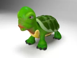 Cartoon turtle Free 3D model