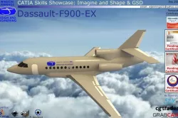 CATIA Skills Showcase - Dassault-F900-EX Free 3D model
