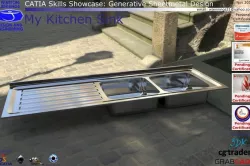 CATIA Skills Showcase - My Kitchen Sink Free 3D model