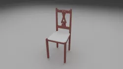 Chair 3D Model Free low-poly  3D model