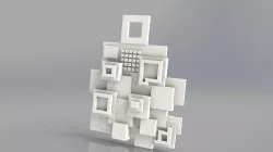 Charm pixel art 1 Free 3D model
