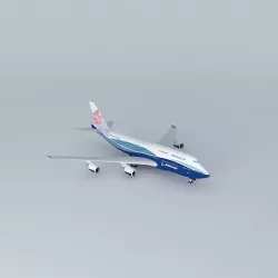 China Airlines Boeing 747 409 2012 Free 3D model
