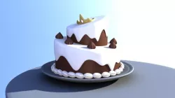 chocolate cake Free 3D model