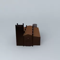 Church of St. Mary Tower Carvajar. Caceres Concatredral Free 3D model