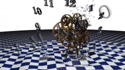 Clock Abstract shape Free 3D model