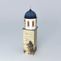 Clock tower - Smiljan Free 3D model