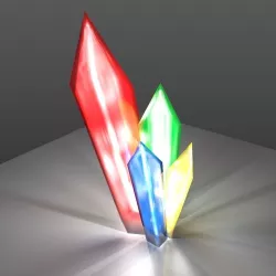 Color Crystals Free low-poly  3D model