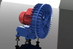 Compressor radial bomba de vacuo Free 3D model