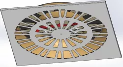 cooling and heating ceiling diffuser Free 3D model