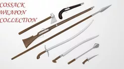 Cossack weapon collection Free 3D model