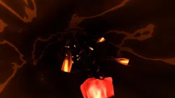 Crystal cave with Hellfire Sword Free 3D model