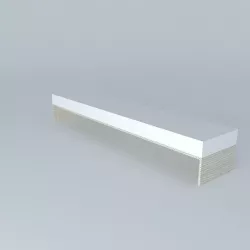 Dedon SLIM LINE LONG BENCH Free 3D model