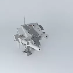 Defensive Robot  Free 3D model